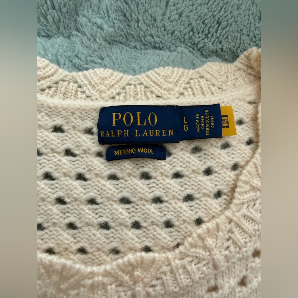 Polo Ralph Lauren Pointelle-Knit Merino Sweater - Picture 6 of 14
